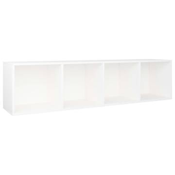 Book Cabinet/TV Cabinet White 36x30x143 cm Engineered Wood