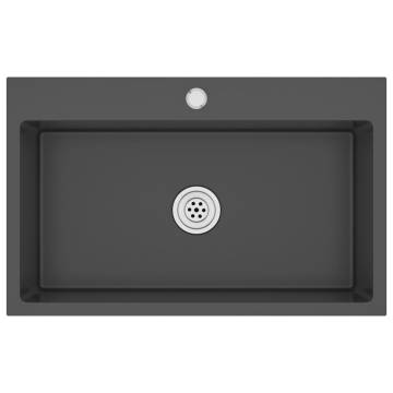 Handmade Kitchen Sink Black Stainless Steel