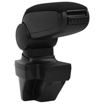 Car Armrest Black 15x35x(33-49.5) cm ABS