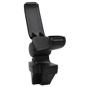 Car Armrest Black 15x35x(33-49.5) cm ABS