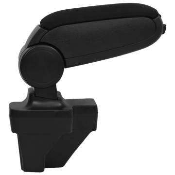 Car Armrest Black 15x35x(33-49.5) cm ABS