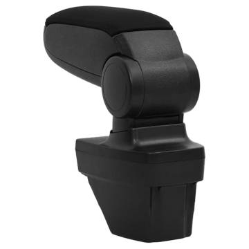 Car Armrest Black 15x35x(33-49.5) cm ABS