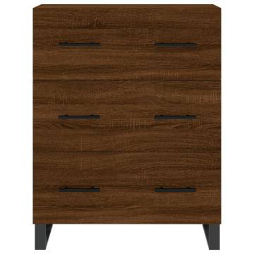 Highboard Brown Oak 69.5x34x180 cm Engineered Wood