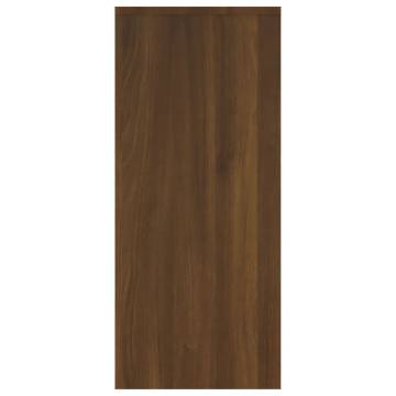 Sideboard Brown Oak 102x33x75 cm Engineered Wood