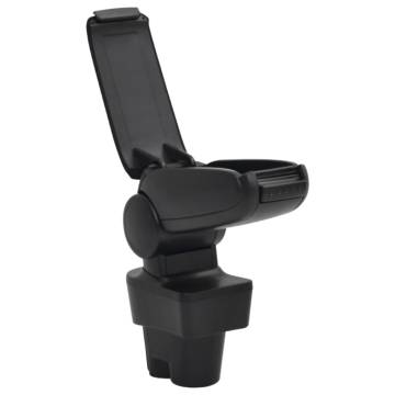 Car Armrest Black 12x36x(33.5-48) cm ABS