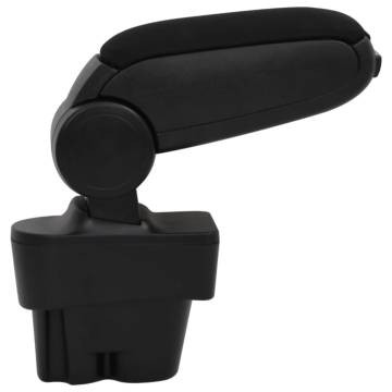 Car Armrest Black 12x36x(33.5-48) cm ABS