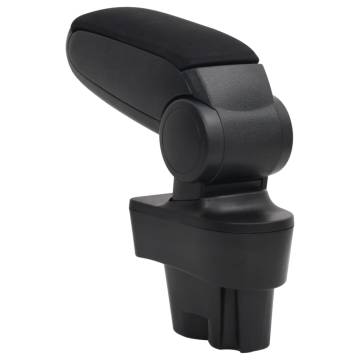 Car Armrest Black 12x36x(33.5-48) cm ABS