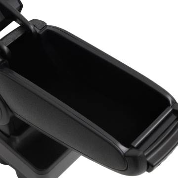 Car Armrest Black 12x36x(33.5-48) cm ABS