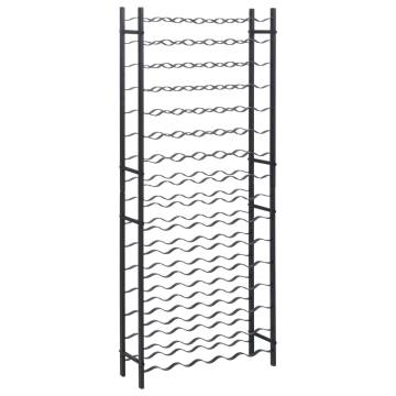 Wine Rack for 96 Bottles Black Iron