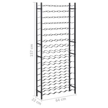 Wine Rack for 96 Bottles Black Iron