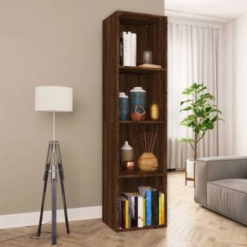 Book Cabinet/TV Cabinet Brown Oak 36x30x143 cm Engineered Wood