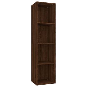 Book Cabinet/TV Cabinet Brown Oak 36x30x143 cm Engineered Wood