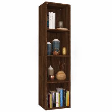 Book Cabinet/TV Cabinet Brown Oak 36x30x143 cm Engineered Wood