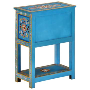 Sideboard Turquoise 55x30x76 cm Solid Wood Mango