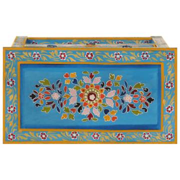 Sideboard Turquoise 55x30x76 cm Solid Wood Mango