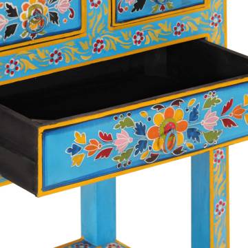 Sideboard Turquoise 55x30x76 cm Solid Wood Mango