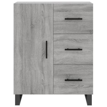 Highboard Grey Sonoma 69.5x34x180 cm Engineered Wood