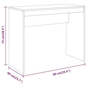 Desk Grey Sonoma 90x40x72 cm Engineered Wood