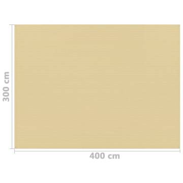 Tent Carpet 300x400 cm Beige