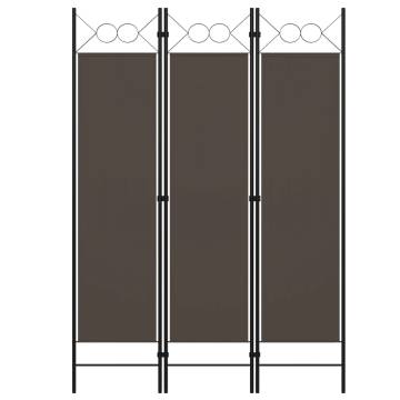 3-Panel Room Divider Anthracite 120x180 cm