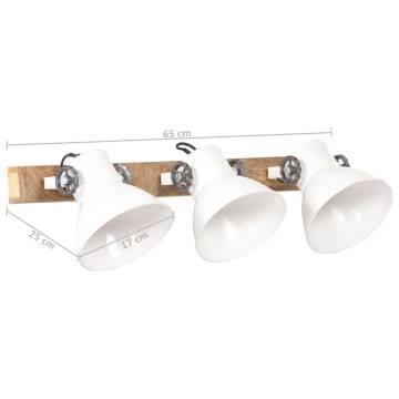 Industrial Wall Lamp White 65x25 cm E27