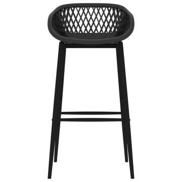 Bar Chairs 4 pcs Black