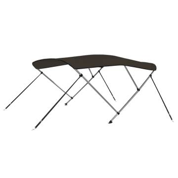 3-bow Bimini Top Black 184x170x133 cm