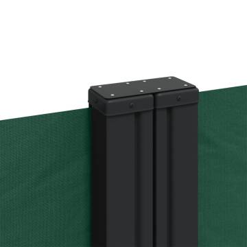 Retractable Side Awning Dark Green 140x1000 cm