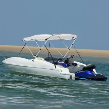 3-bow Bimini Top with Sidewalls 183x(185-198)x137 cm