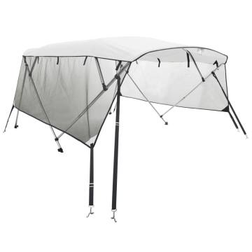 3-bow Bimini Top with Mesh Sidewalls 183x(185-198)x137 cm