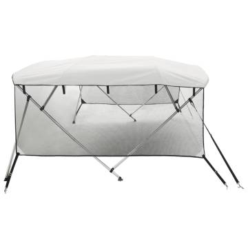 3-bow Bimini Top with Mesh Sidewalls 183x(185-198)x137 cm