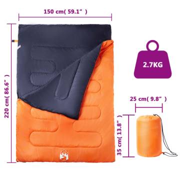 Double Sleeping Bag with Pillows for Adults Camping 3-4 Seasons