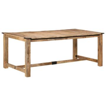 Dining Table 200x100x75 cm Solid Wood Mango