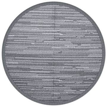 Outdoor Carpet Grey Ø160 cm PP