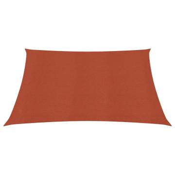 Sunshade Sail 160 g/m² Terracotta 5x5 m HDPE