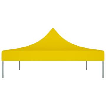 Party Tent Roof 4.5x3 m Yellow 270 g/m²