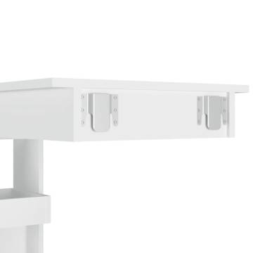 Wall Bar Table White 102x45x103.5 cm Engineered Wood