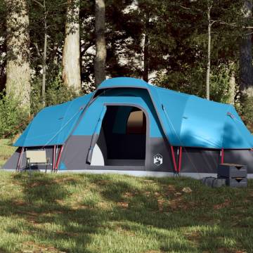 Family Tent Dome 11-Person Blue Waterproof