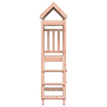 Play Tower with Rockwall 110.5x52.5x215cm Solid Wood Douglas Fir