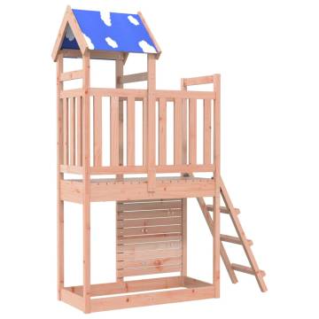 Play Tower with Rockwall 110.5x52.5x215cm Solid Wood Douglas Fir