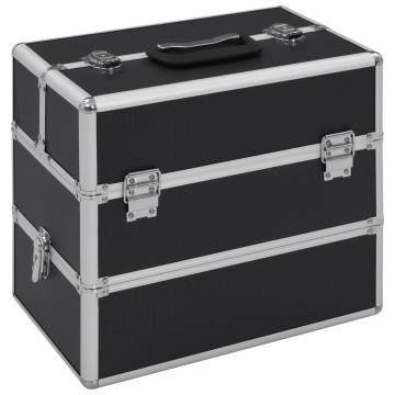 Make-up Case 37x24x35 cm Black Aluminium