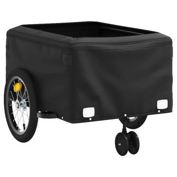 Bike Trailer Black and Yellow 45 kg Iron