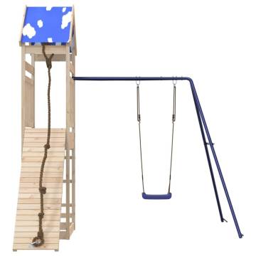 Outdoor Playset Solid Wood Pine