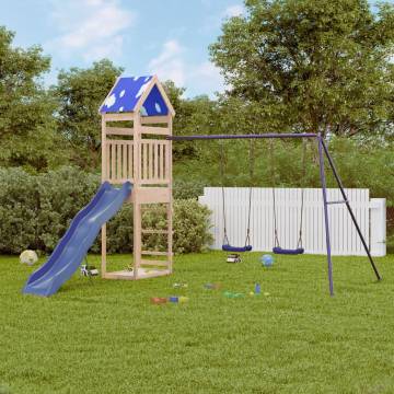 Outdoor Playset Solid Wood Pine