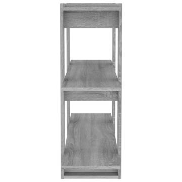 Book Cabinet/Room Divider Grey Sonoma 100x30x87 cm