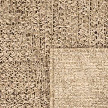 Rug ZIZUR 240x240 cm Jute Look Indoor and Outdoor