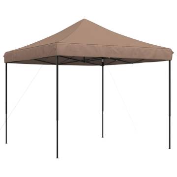 Foldable Party Tent Pop-Up Brown 292x292x315 cm