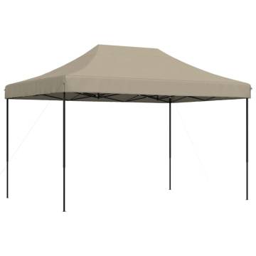 Foldable Party Tent Pop-Up Taupe 410x279x315 cm