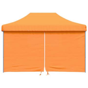 Foldable Party Tent Pop-Up with 4 Sidewalls Orange