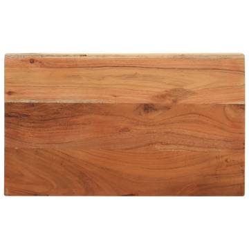 Table Top 60x40x3.8 cm Rectangular Solid Wood Acacia